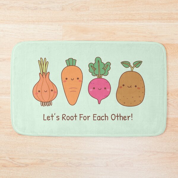 Item preview, Vegetables Lets Root For Each Other Positive Pun designed and sold by rustydoodle.