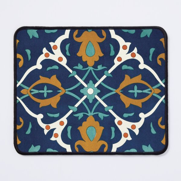 Item preview, Floral decorative ornamental tile pattern designed and sold by hockeng.