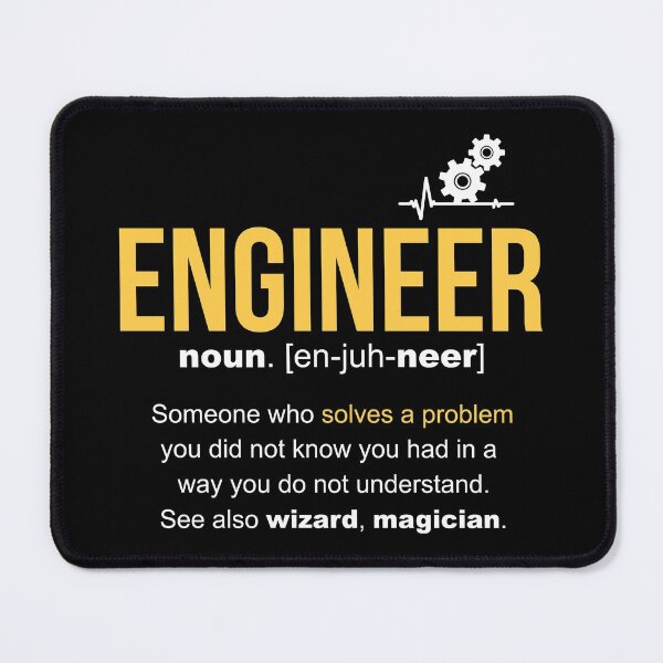 Item preview, Engineer Definition Funny Gift designed and sold by LazyGreyBear.