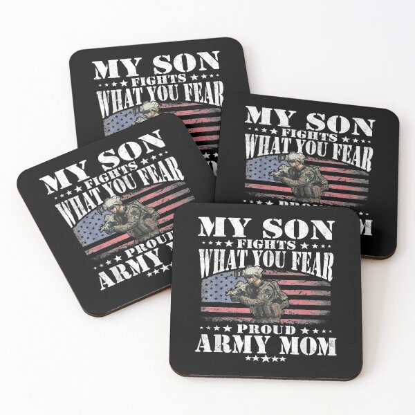 Item preview,  Son Fights What You Fear Proud Army Mom Mother designed and sold by paudels.