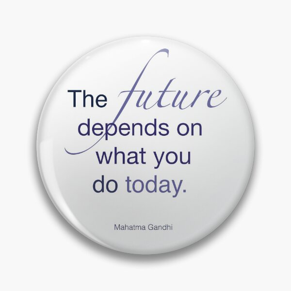 Item preview, Mahatma Gandhi - The future depends on what you do today. designed and sold by TheCurators.