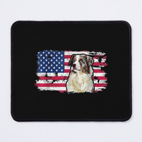 Item preview, Australian Shepherd American Flag Dog Lovers designed and sold by paudels.