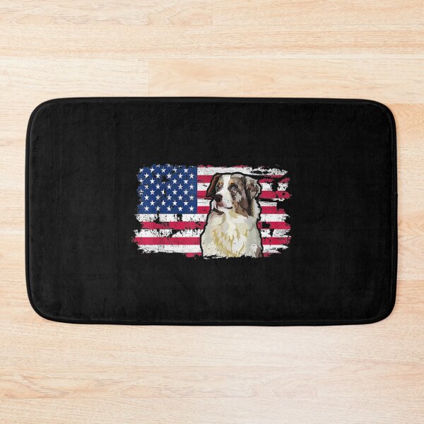Item preview,  Australian Shepherd American Flag Dog Lovers designed and sold by paudels.