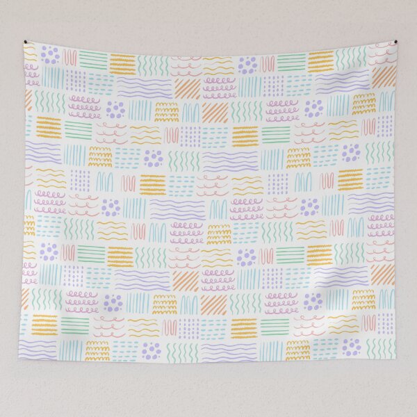 Item preview, cute colorful abstract line doodle designed and sold by Herlina Widyastuti.
