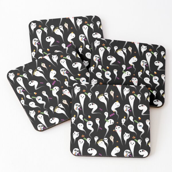 Item preview, cutest Halloween ghost pattern designed and sold by Wizabi.