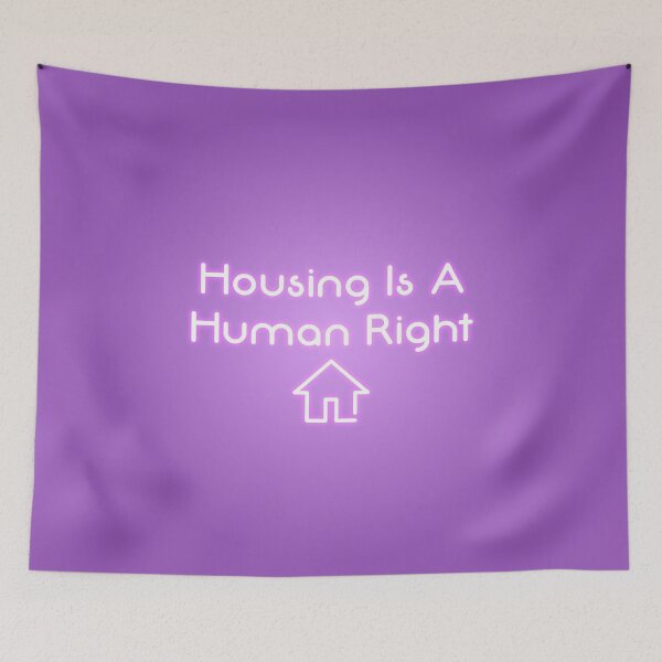 Item preview, Housing Is A Human Right - Housing Neon Sign designed and sold by Picket Club.