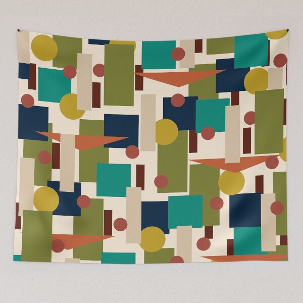 Item preview, Mid-Century Modern Geometrica Pattern designed and sold by kierkegaard.