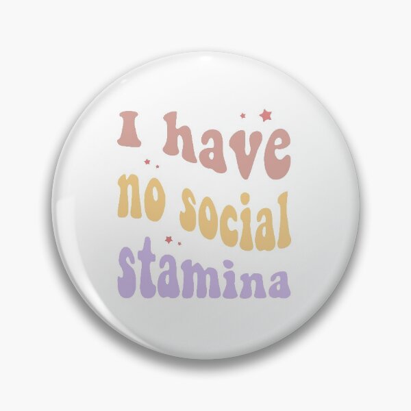 Item preview, I have no social stamina typography designed and sold by Morcawork.