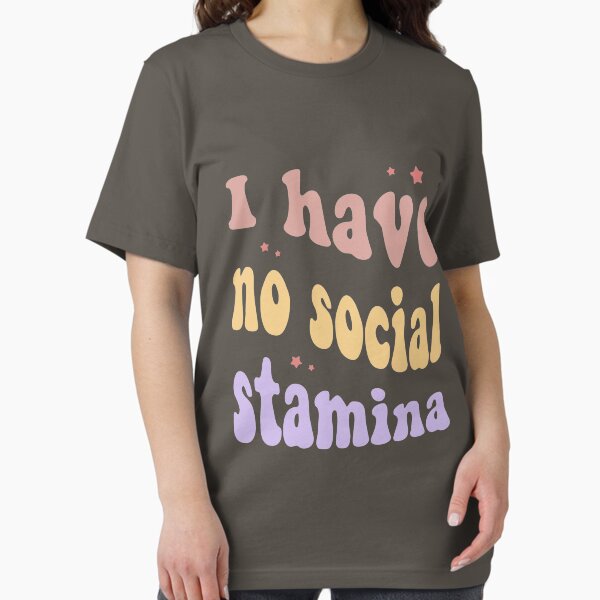 Item preview, I have no social stamina typography designed and sold by Morcawork.