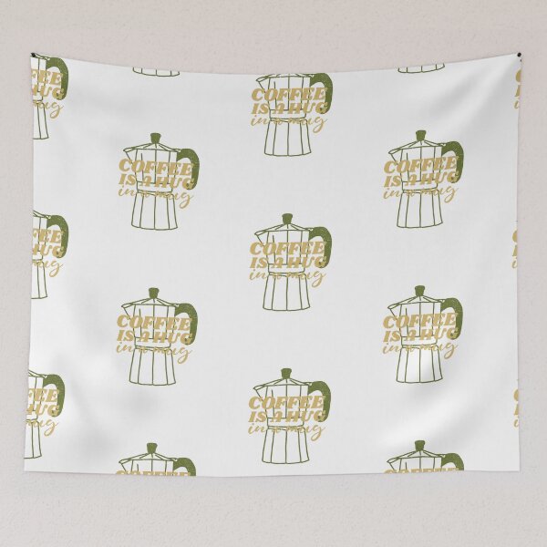 Item preview, (#137) Coffee is a hug in a mug designed and sold by Brewed  Styles.