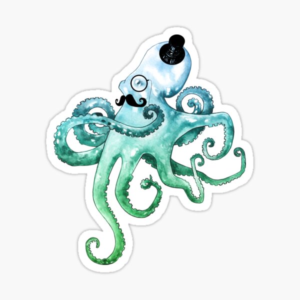 Dapper Octopus Sticker