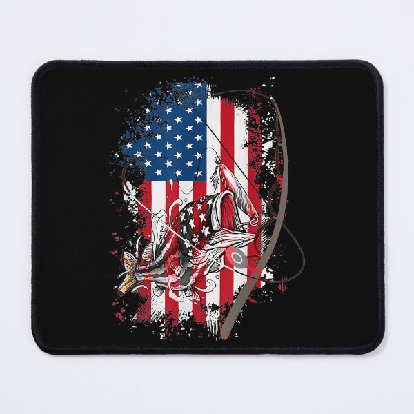 Item preview, American Flag Fishing Rod Fishman Gift For Man designed and sold by paudels.