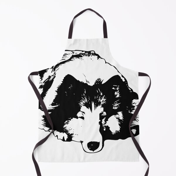Aperçu de l'œuvre Rough Collie Minimaliste créée et vendue par ElegantCat.