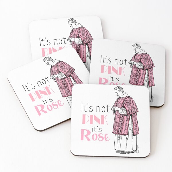 Item preview, It's Not Pink It's Rose : Catholic Humor designed and sold by TheCatholicLady.
