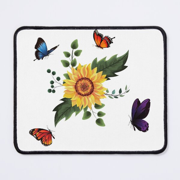 Item preview, Butterfly with sunflower designed and sold by Preety Padhiyar.