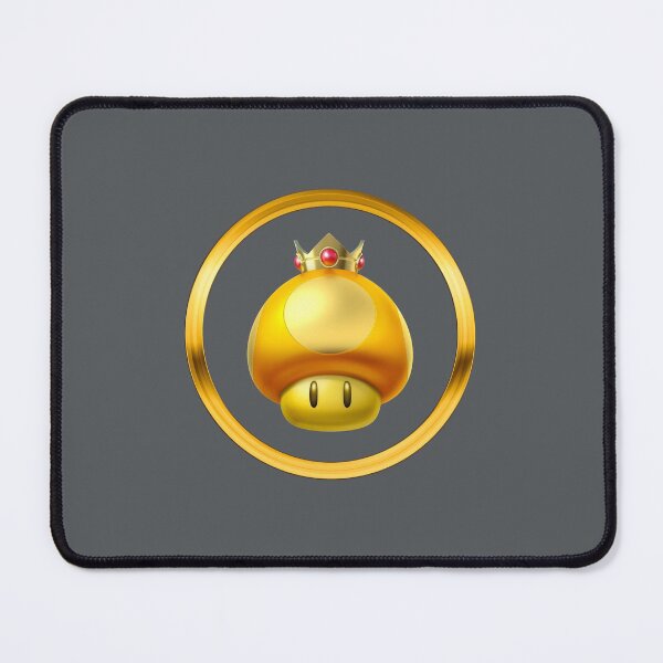 Item preview, Super Golden Mushroom! (on Grey) designed and sold by epinkb.