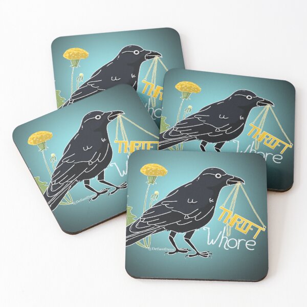 Item preview, Thrift Whore Crow designed and sold by DefiantDame.
