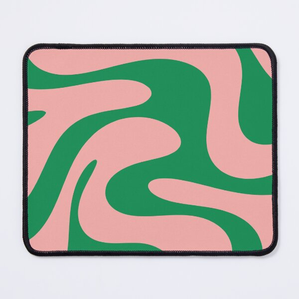 Item preview, Swirly Pink and Green Retro Modern Abstract designed and sold by kierkegaard.