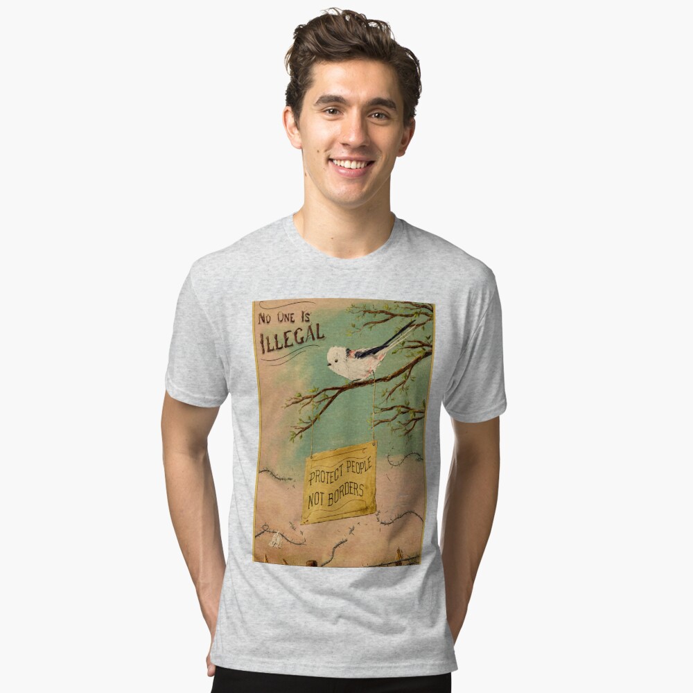 Twitter Bird Border' Men's T-Shirt