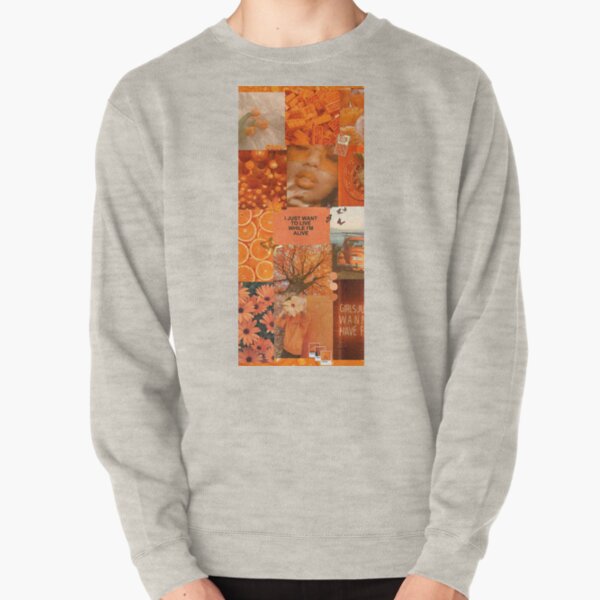 warm orange aesthetic Pullover Sweatshirt
