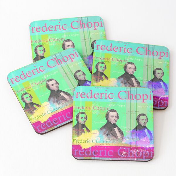 Item preview, French composer, Frederic Chopin, aesthetic portrait designed and sold by Mauswohn.