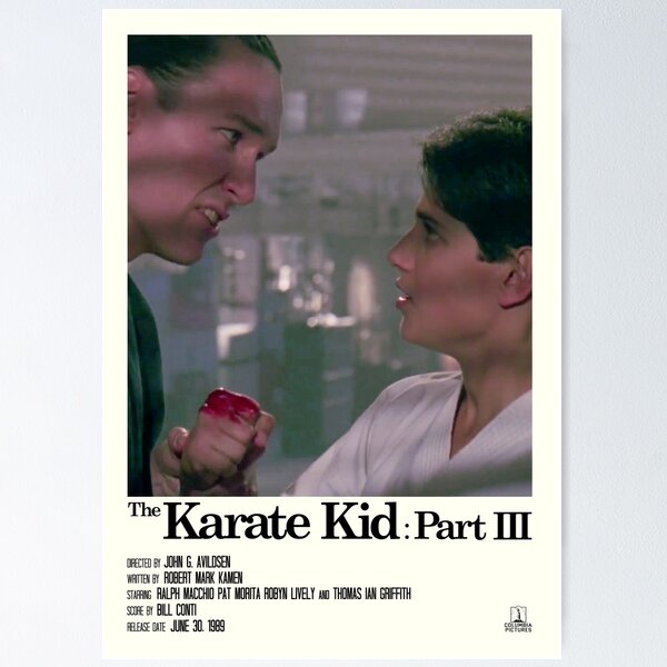 Aperçu de l'œuvre Karate Kid 3ème partie – Affiche de fan « Blood » créée et vendue par juliacoolia.