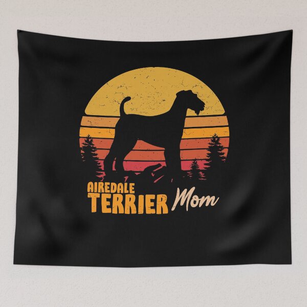Artikelvorschau, Airedale Terrier Dog Mom Vintage Retro entworfen und verkauft von rafaeltto.
