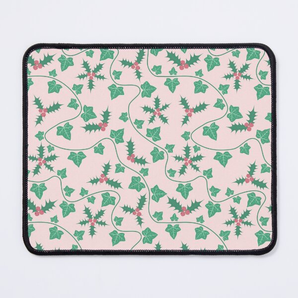 Item preview, Holly And Ivy Vines Light Pink designed and sold by cashewdays.