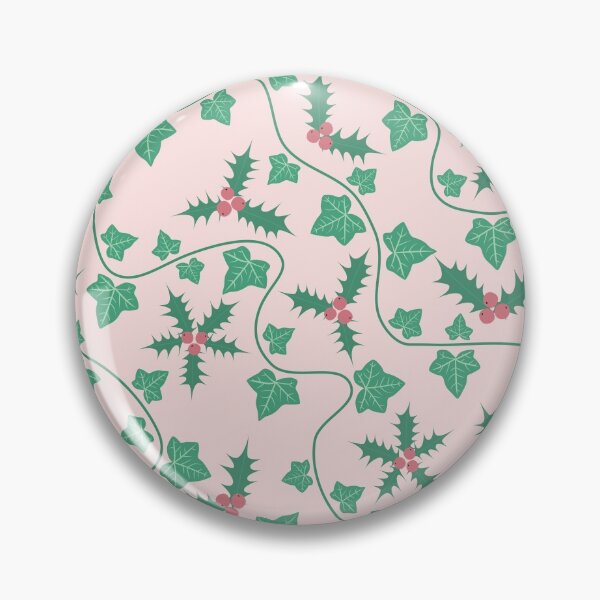 Item preview, Holly And Ivy Vines Light Pink designed and sold by cashewdays.