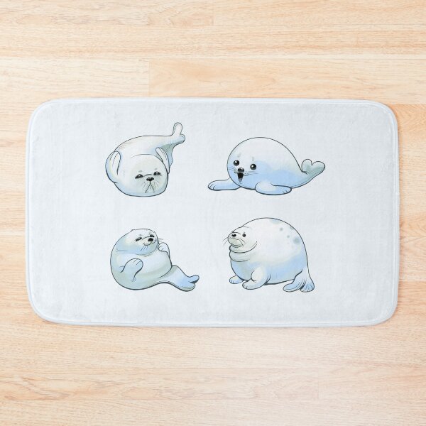 Item preview, Grupo de crías de focas arpa designed and sold by WormLasagna.
