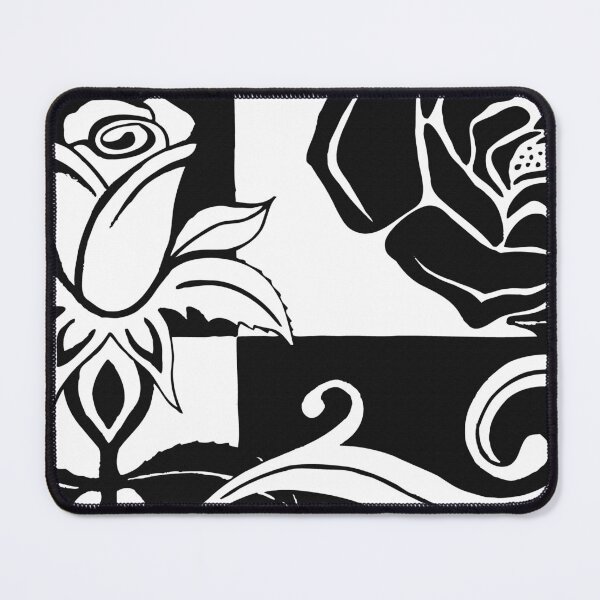Item preview, Black and White Contemporary Rose Design designed and sold by CJAura by Claire Jane Johnson.