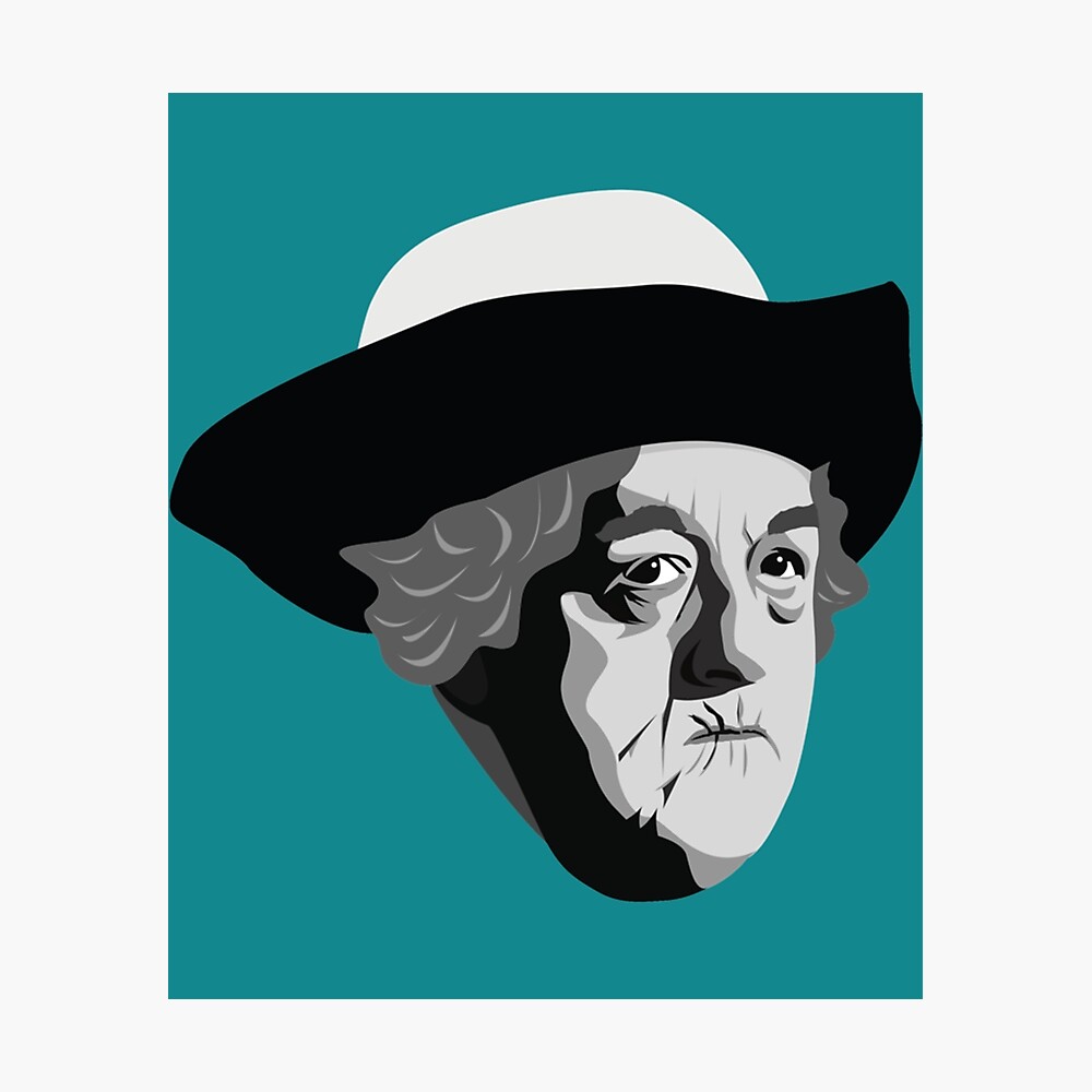 Actress Dame Margaret Rutherford Poster For Sale By Enthusiasticn Redbubble