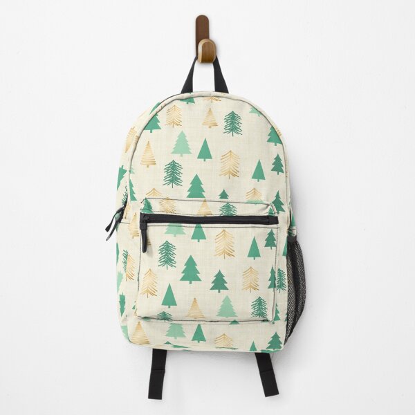 Item preview, Christmas Trees Cream, Green and Gold designed and sold by cashewdays.