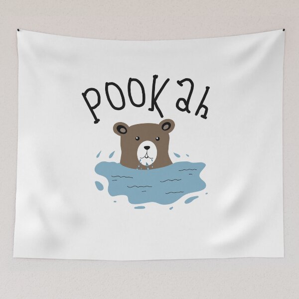 Item preview, Pookaah wet bear doodle artwork designed and sold by FashionN5.