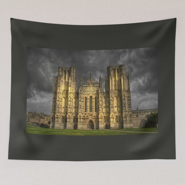 Item preview, Wells Cathedral Dramatic Sky designed and sold by Alisonchambers2.