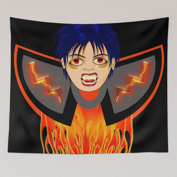 Item preview, Vampire on fire Halloween designed and sold by Astralia.
