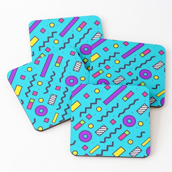 Item preview, 80s Colorful Memphis Vaporwave Pattern designed and sold by designandclouds.