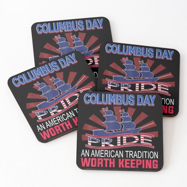 Item preview, Columbus Day Pride American Flag Holiday designed and sold by Hampusdahlin.