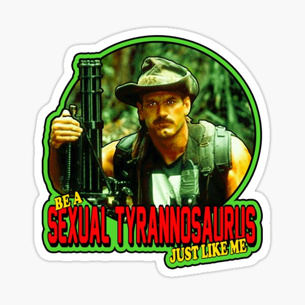 Tyrannosaure sexuel Blain Cooper classique des années 80 Sticker Sticker