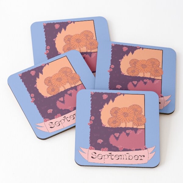 Item preview, September - Asters and Morning Glory designed and sold by CalligraphyL.