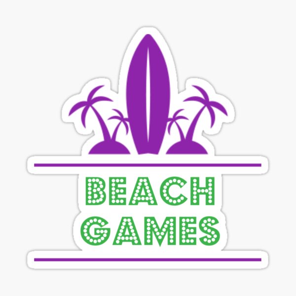 Vista previa del artículo con la obra «Juegos de playa», diseñado y vendido por MyDogiestore.