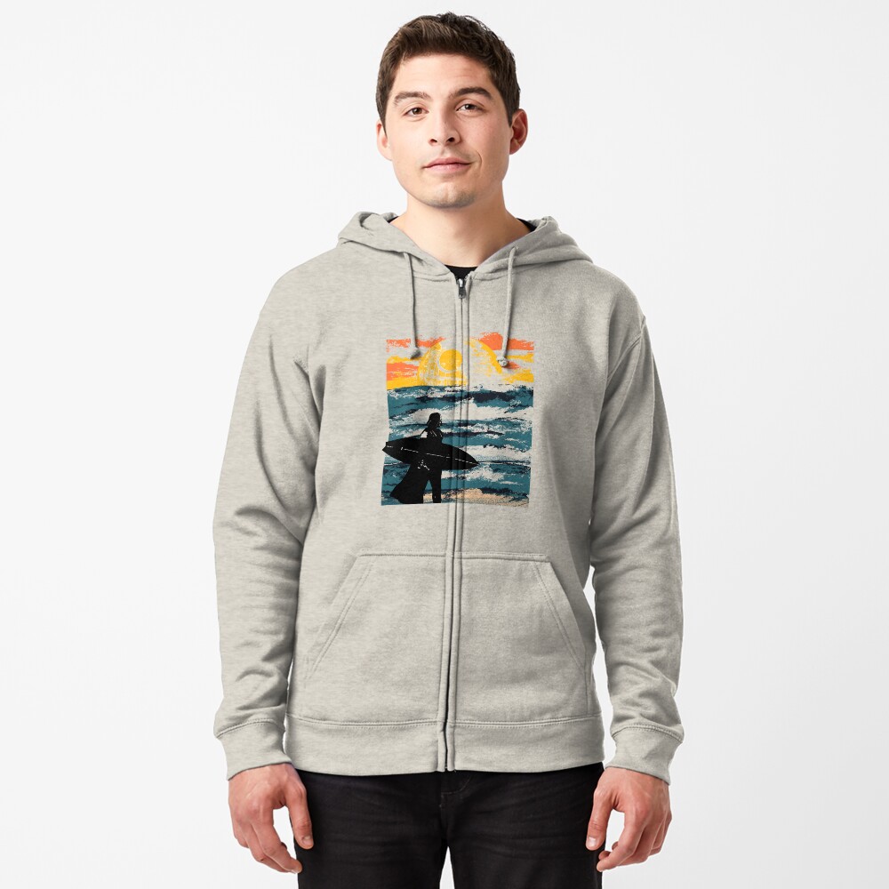 Vista previa del artículo con la obra «Sudadera con capucha y cremallera», diseñado y vendido por clingcling.
