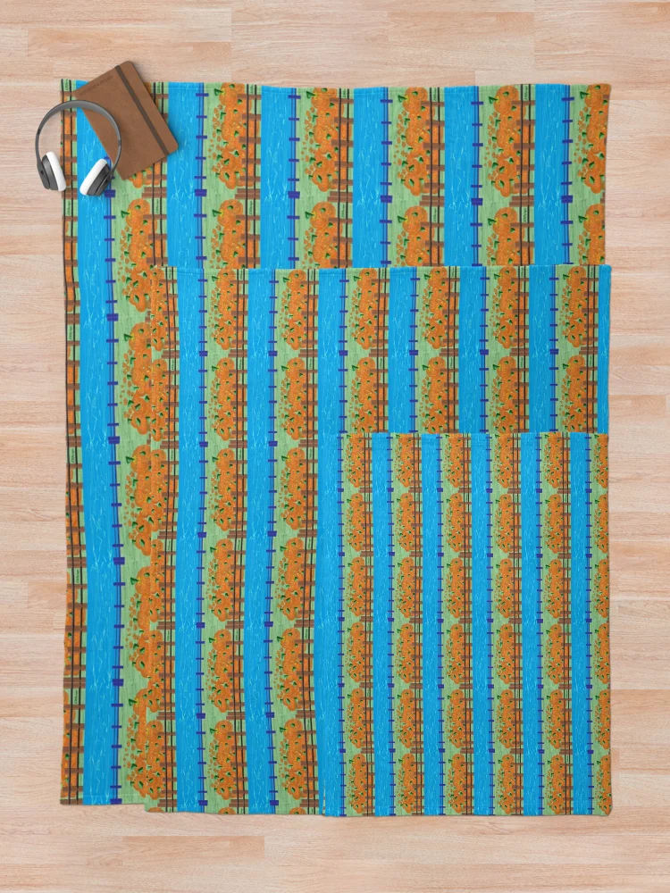Thumbnail 5 of 6, Throw Blanket, Pumpkin Patch The Ranch designed and sold by RBLBDesigns.