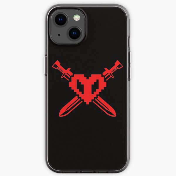 Ph1lza Shirt philza m-erch red Crossed Hardcore Heart s Geschenk für Fans, für Männer HALLOWEEN COMING und Frauen, Gif iPhone Flexible Hülle