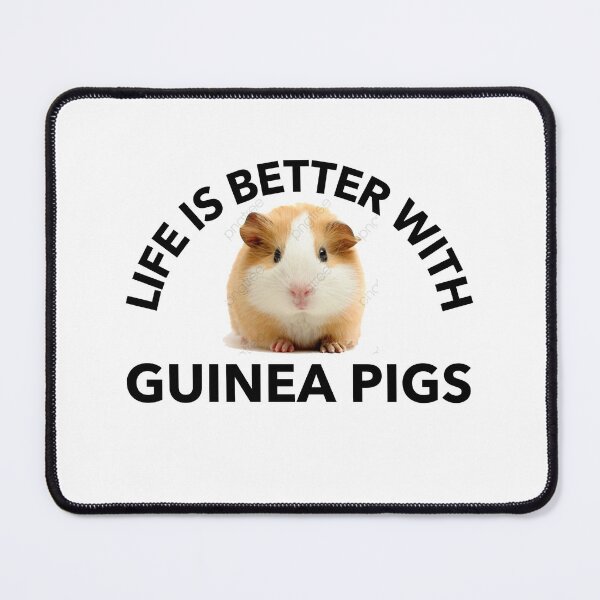 Item preview, Life is Better with Guinea Pigs -funny cavy design in black text designed and sold by katiekendall.