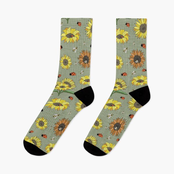 Item preview, Bees, Bugs and Sunflowers Pattern from the Country Sunflower Collection designed and sold by CJAura by Claire Jane Johnson.