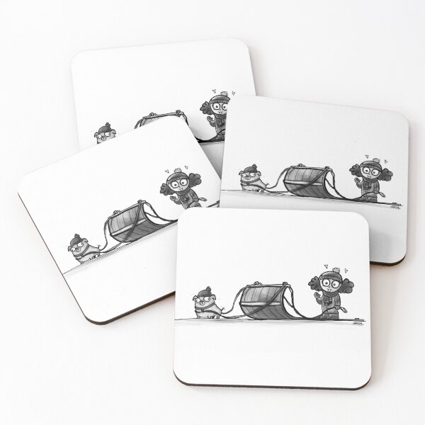 Item preview, Toboggan Pug Pals designed and sold by Grasdal.