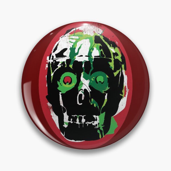 Item preview, Bloody Skull of Truth (Red Devil Egg Scary Face) designed and sold by TheDirtyType.