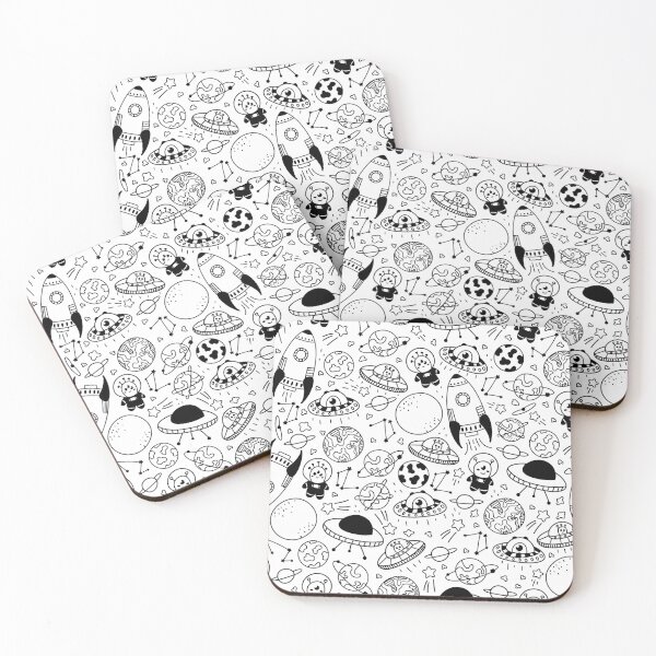 Item preview, space kids pattern in doodle style designed and sold by Lozovytska.