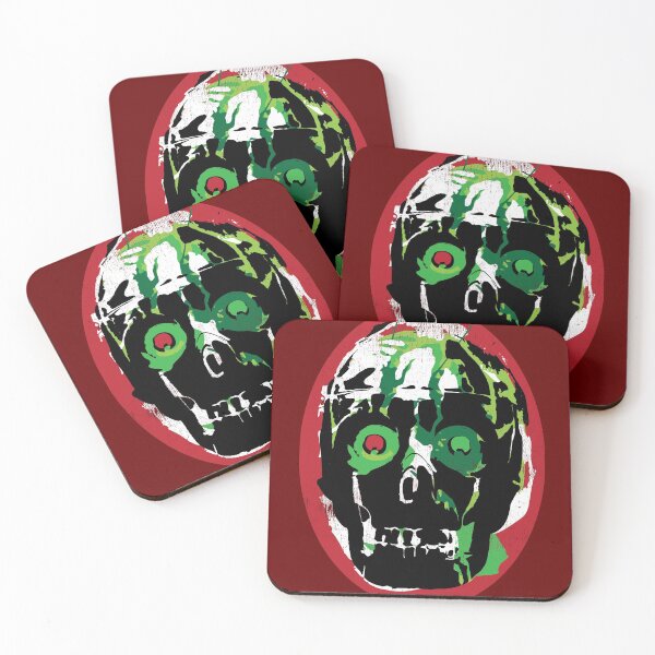 Item preview, Bloody Skull of Truth (Red Devil Egg Scary Face) designed and sold by TheDirtyType.